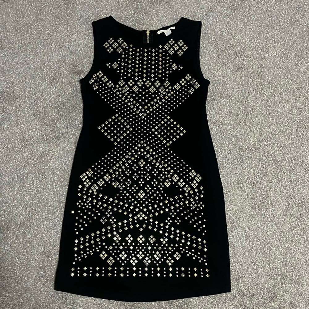 Derek Heart size large black dress with studded accents